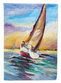 Horn Island Sailboat Race House Flag 28x40 Porch Sleeve Pole Decorative Outside Yard Banner Artwork Wall Hanging, Polyester