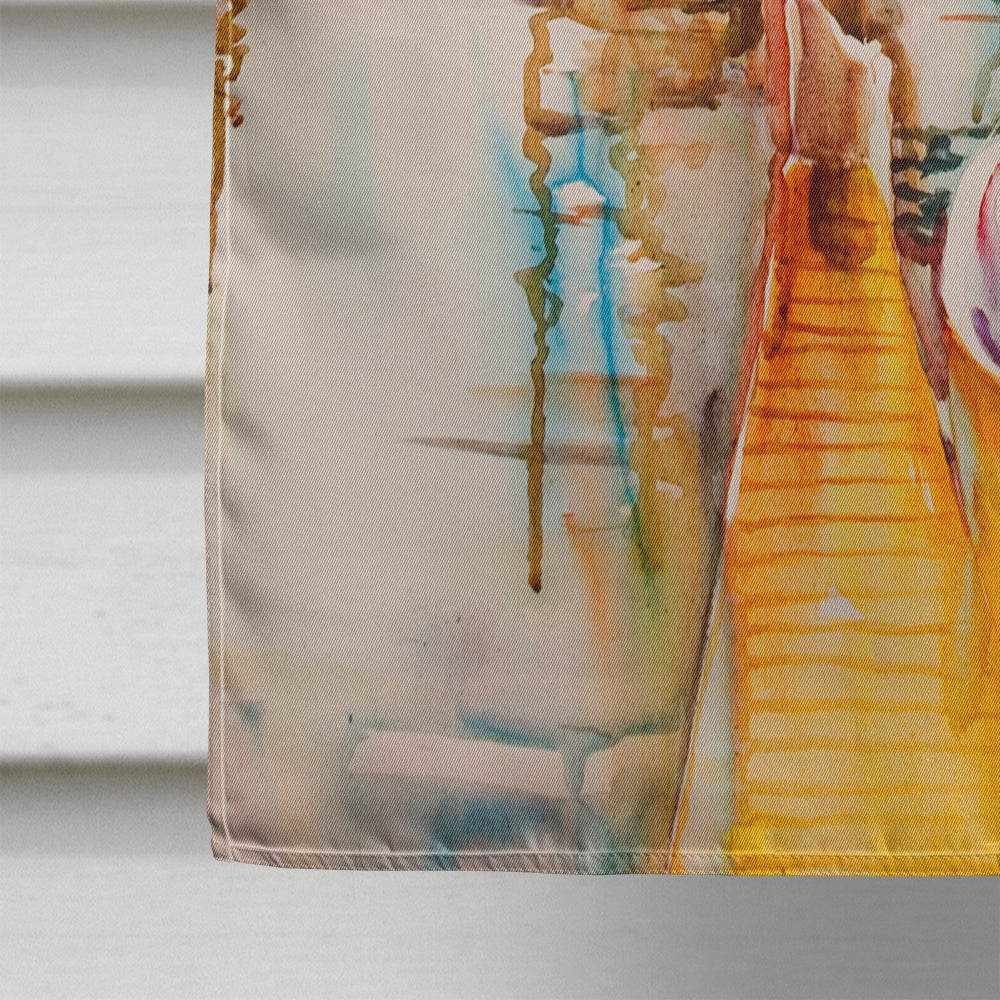 Sailboats and Pelicans House Flag 28x40 Porch Sleeve Pole Decorative Outside Yard Banner Artwork Wall Hanging, Polyester