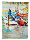 Ecor Rouge Sailboat House Flag 28x40 Porch Sleeve Pole Decorative Outside Yard Banner Artwork Wall Hanging, Polyester