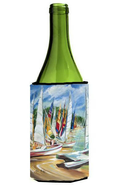 Eastern Shore Sailboats Wine Bottle Hugger Gift Sleeve for Standard 750 ml Bottles, Insulated Reusable Also Fits Mini Shot & Pint Bottles