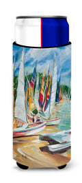 Eastern Shore Sailboats Slim Can Hugger , Insulated Foam Hugger for 12 oz Slim Cans, Beer Bottles & Water Bottles, Printed in USA