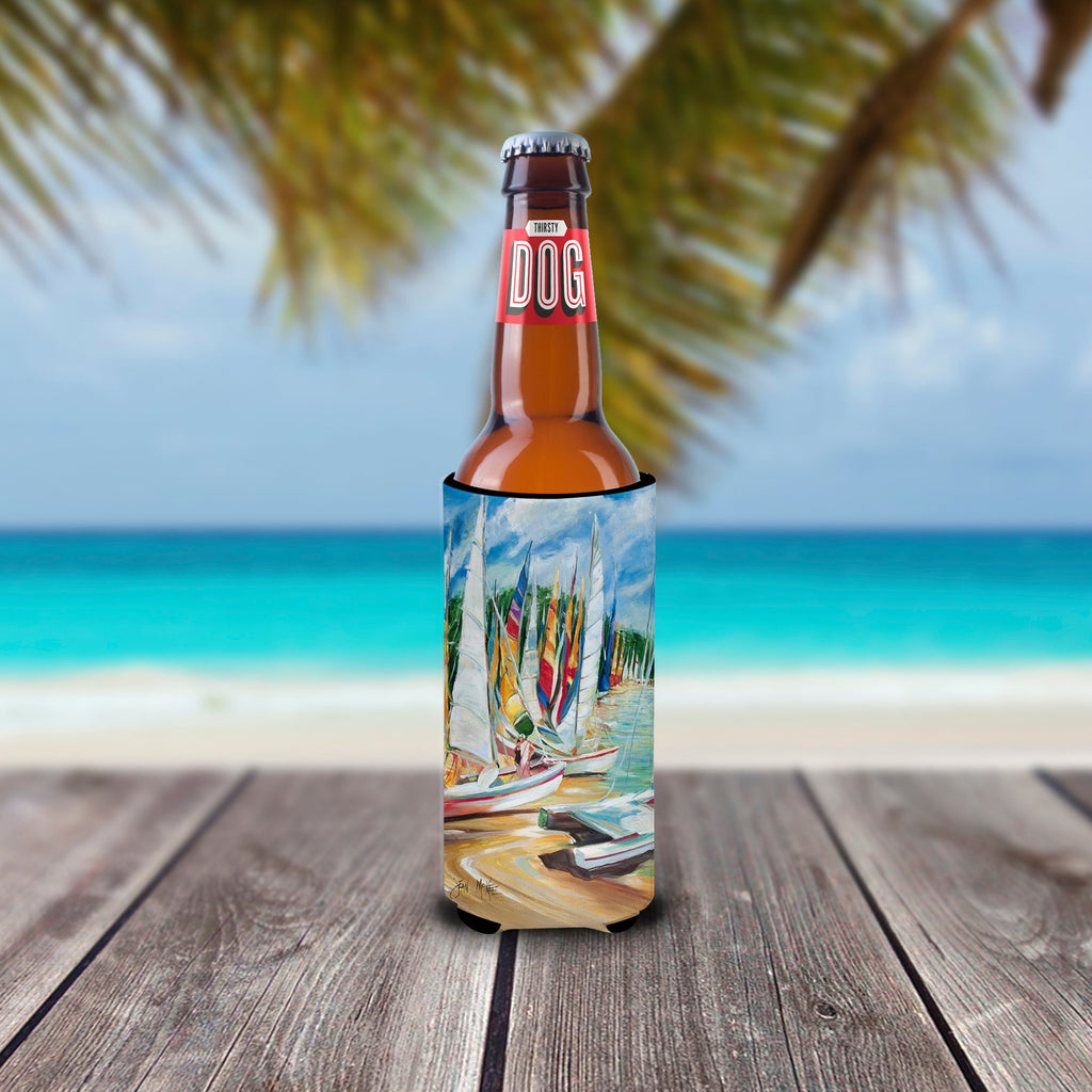 Eastern Shore Sailboats Slim Can Hugger , Insulated Foam Hugger for 12 oz Slim Cans, Beer Bottles & Water Bottles, Printed in USA
