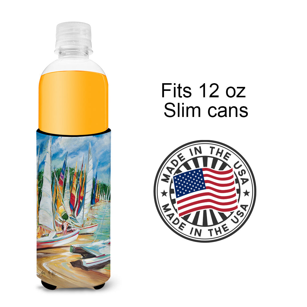 Eastern Shore Sailboats Slim Can Hugger , Insulated Foam Hugger for 12 oz Slim Cans, Beer Bottles & Water Bottles, Printed in USA