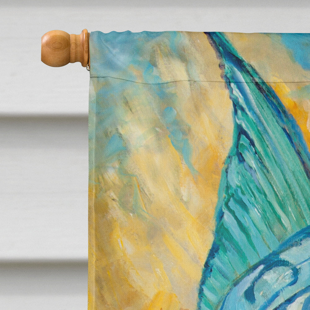 Billfish House Flag 28x40 Porch Sleeve Pole Decorative Outside Yard Banner Artwork Wall Hanging, Polyester