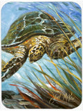 Loggerhead Sea Turtle Mouse Pad, Heat Resistant Trivet Hot Pad , Non Slip Rubber Desk Mat, Kitchen Counter Protector, Home Office Decor Gift
