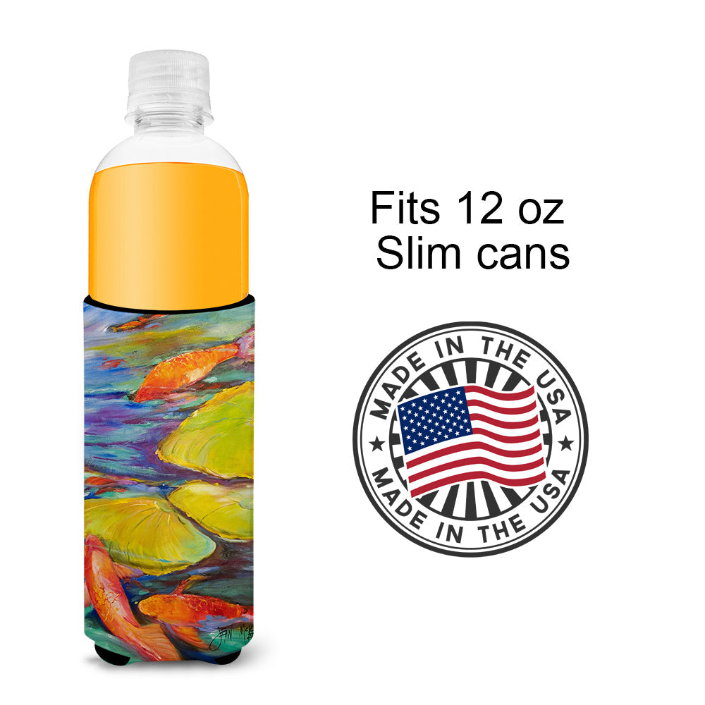 Koi Slim Can Hugger , Insulated Foam Hugger for 12 oz Slim Cans, Beer Bottles & Water Bottles, Printed in USA