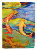 Koi House Flag 28x40 Porch Sleeve Pole Decorative Outside Yard Banner Artwork Wall Hanging, Polyester