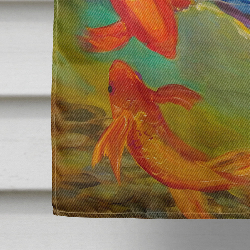 Koi House Flag 28x40 Porch Sleeve Pole Decorative Outside Yard Banner Artwork Wall Hanging, Polyester