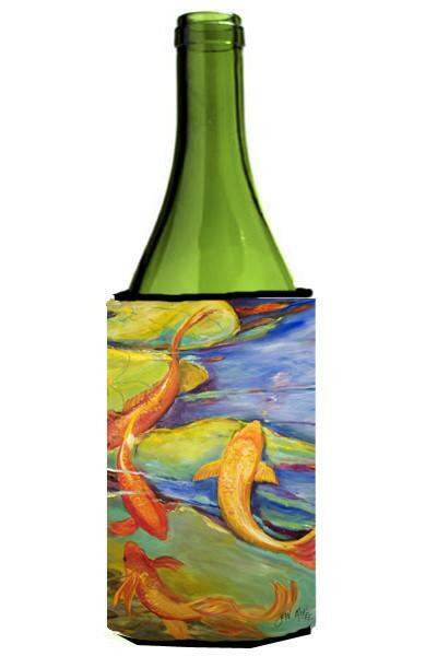 Koi Wine Bottle Hugger Gift Sleeve for Standard 750 ml Bottles, Insulated Reusable Also Fits Mini Shot & Pint Bottles