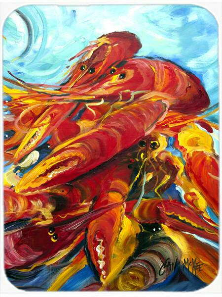 Crawfish Cutting Board Tempered Glass Kitchen Cutting Surface, Heat Resistant Chopping, Non-Slip Feet, Food Prep & Serving