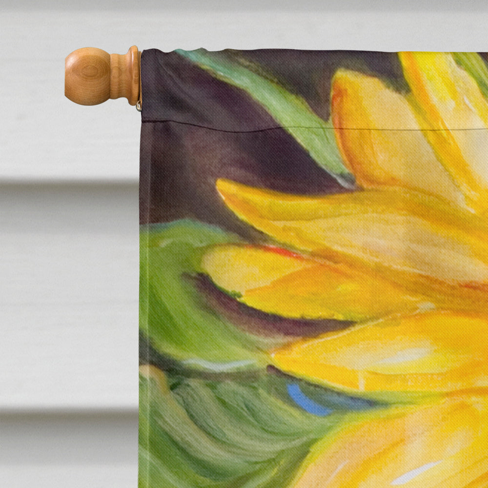 Sunflowers House Flag 28x40 Porch Sleeve Pole Decorative Outside Yard Banner Artwork Wall Hanging, Polyester