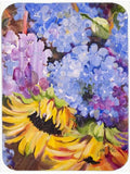 Hydrangeas and Sunflowers Mouse Pad, Heat Resistant Trivet Hot Pad , Non Slip Rubber Desk Mat, Kitchen Counter Protector, Home Office Decor Gift