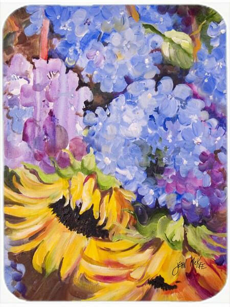 Hydrangeas and Sunflowers Mouse Pad, Heat Resistant Trivet Hot Pad , Non Slip Rubber Desk Mat, Kitchen Counter Protector, Home Office Decor Gift