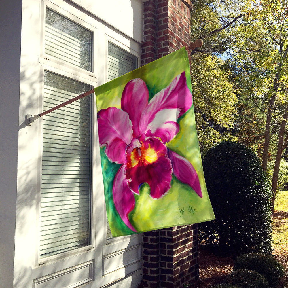 Orchid House Flag 28x40 Porch Sleeve Pole Decorative Outside Yard Banner Artwork Wall Hanging, Polyester