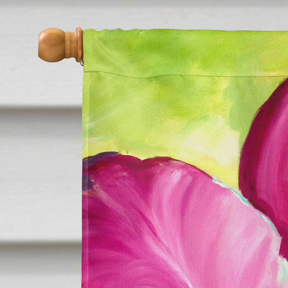 Orchid House Flag 28x40 Porch Sleeve Pole Decorative Outside Yard Banner Artwork Wall Hanging, Polyester