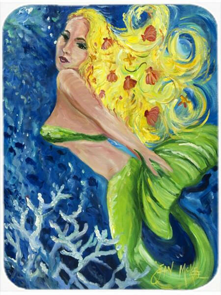 Blonde Mermaid Mouse Pad, Heat Resistant Trivet Hot Pad , Non Slip Rubber Desk Mat, Kitchen Counter Protector, Home Office Decor Gift