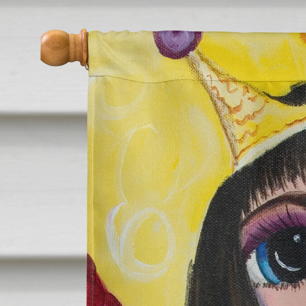 Mardi Gras Queen Mermaid House Flag 28x40 Porch Sleeve Pole Decorative Outside Yard Banner Artwork Wall Hanging, Polyester