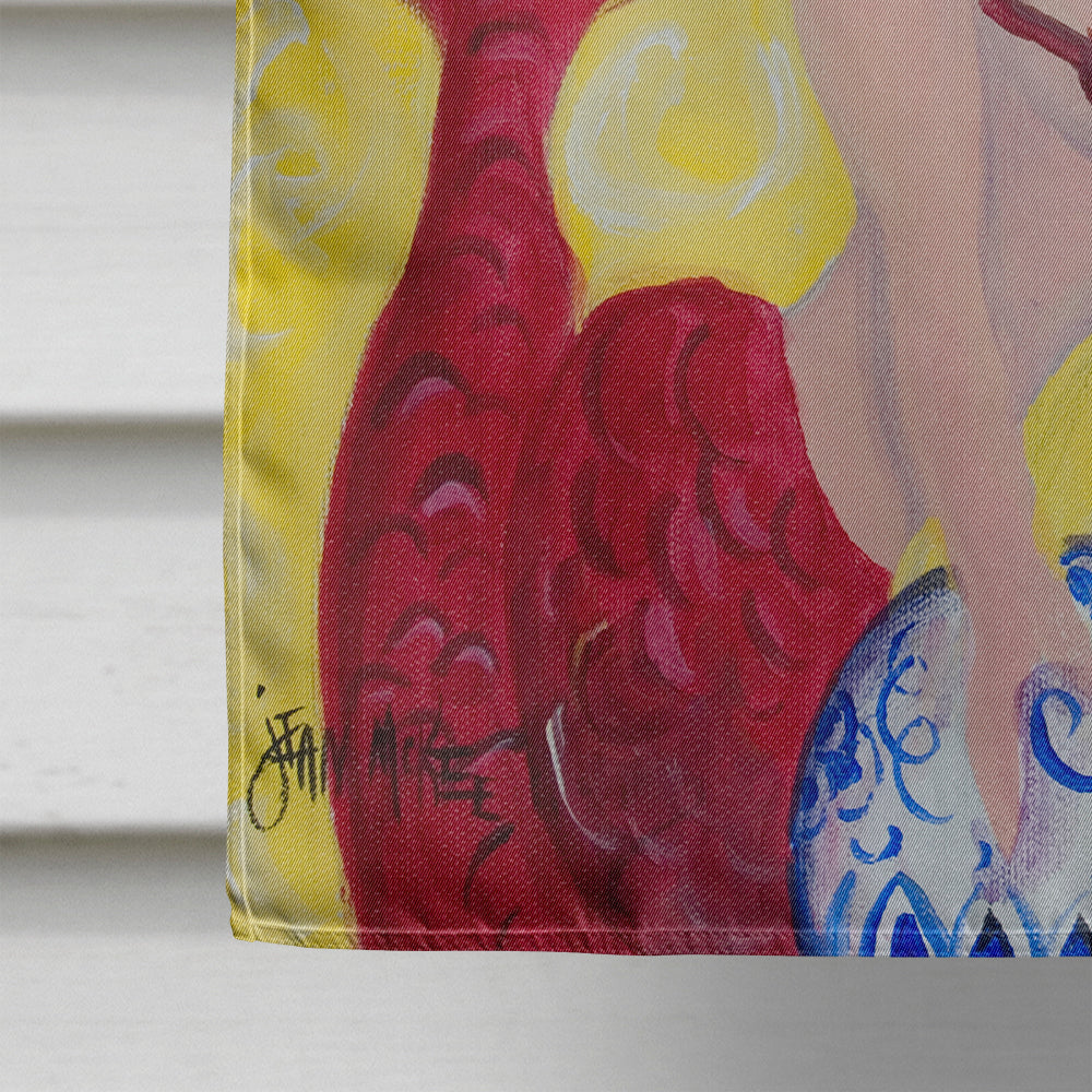 Mardi Gras Queen Mermaid House Flag 28x40 Porch Sleeve Pole Decorative Outside Yard Banner Artwork Wall Hanging, Polyester