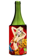 Red Mermaid Wine Bottle Hugger Gift Sleeve for Standard 750 ml Bottles, Insulated Reusable Also Fits Mini Shot & Pint Bottles