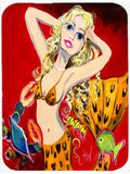 Red Mermaid Mouse Pad, Heat Resistant Trivet Hot Pad , Non Slip Rubber Desk Mat, Kitchen Counter Protector, Home Office Decor Gift