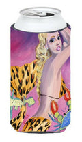 Pink Mermaid Tall Boy Hugger Can Cooler Sleeve Machine Washable Drink Collapsible Insulator Beverage Insulated Holder