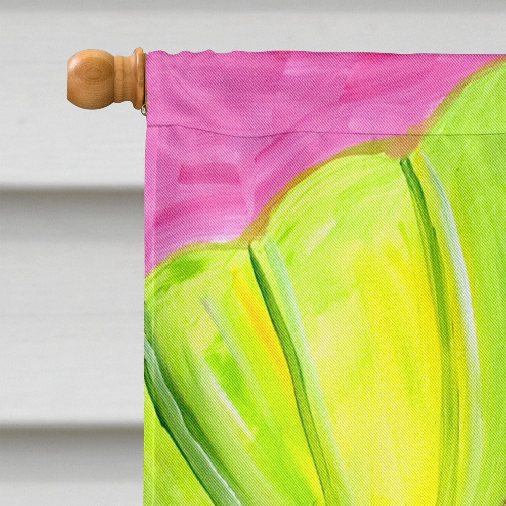 Pink Mermaid House Flag 28x40 Porch Sleeve Pole Decorative Outside Yard Banner Artwork Wall Hanging, Polyester