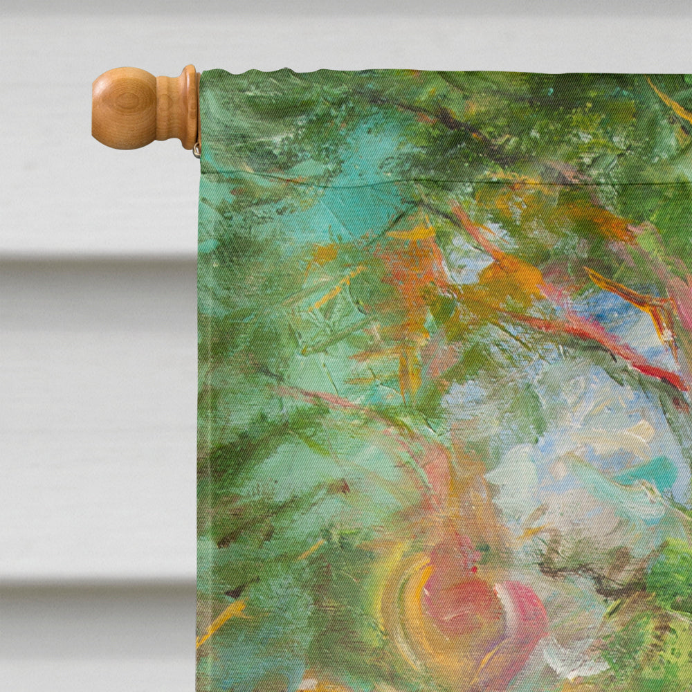 Jazz Trumpet House Flag 28x40 Porch Sleeve Pole Decorative Outside Yard Banner Artwork Wall Hanging, Polyester