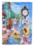 Fairhope Clock House Flag 28x40 Porch Sleeve Pole Decorative Outside Yard Banner Artwork Wall Hanging, Polyester