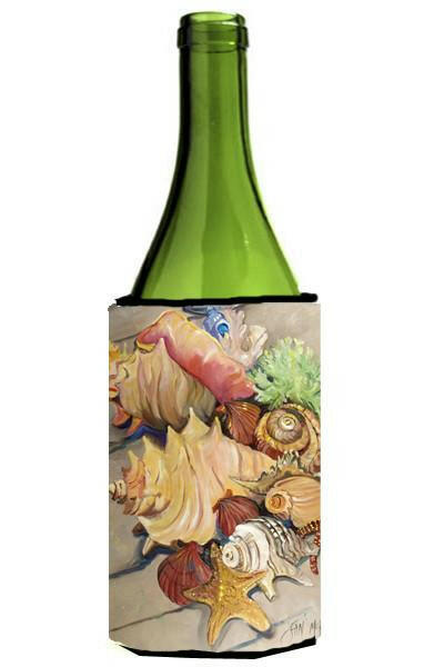 Shells Wine Bottle Hugger Gift Sleeve for Standard 750 ml Bottles, Insulated Reusable Also Fits Mini Shot & Pint Bottles