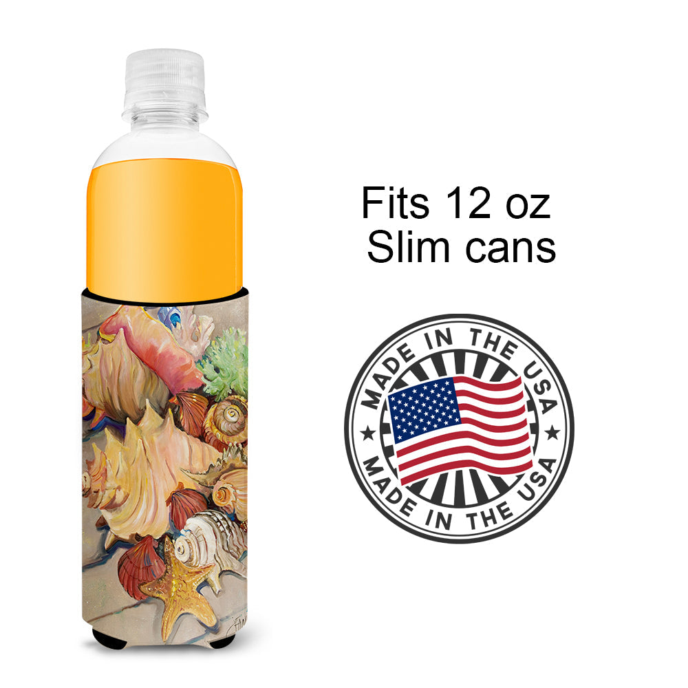 Shells Slim Can Hugger , Insulated Foam Hugger for 12 oz Slim Cans, Beer Bottles & Water Bottles, Printed in USA