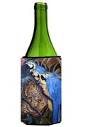 Parrots Wine Bottle Hugger Gift Sleeve for Standard 750 ml Bottles, Insulated Reusable Also Fits Mini Shot & Pint Bottles