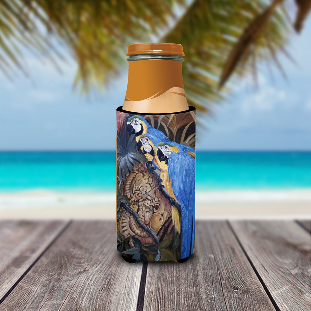 Parrots Slim Can Hugger , Insulated Foam Hugger for 12 oz Slim Cans, Beer Bottles & Water Bottles, Printed in USA