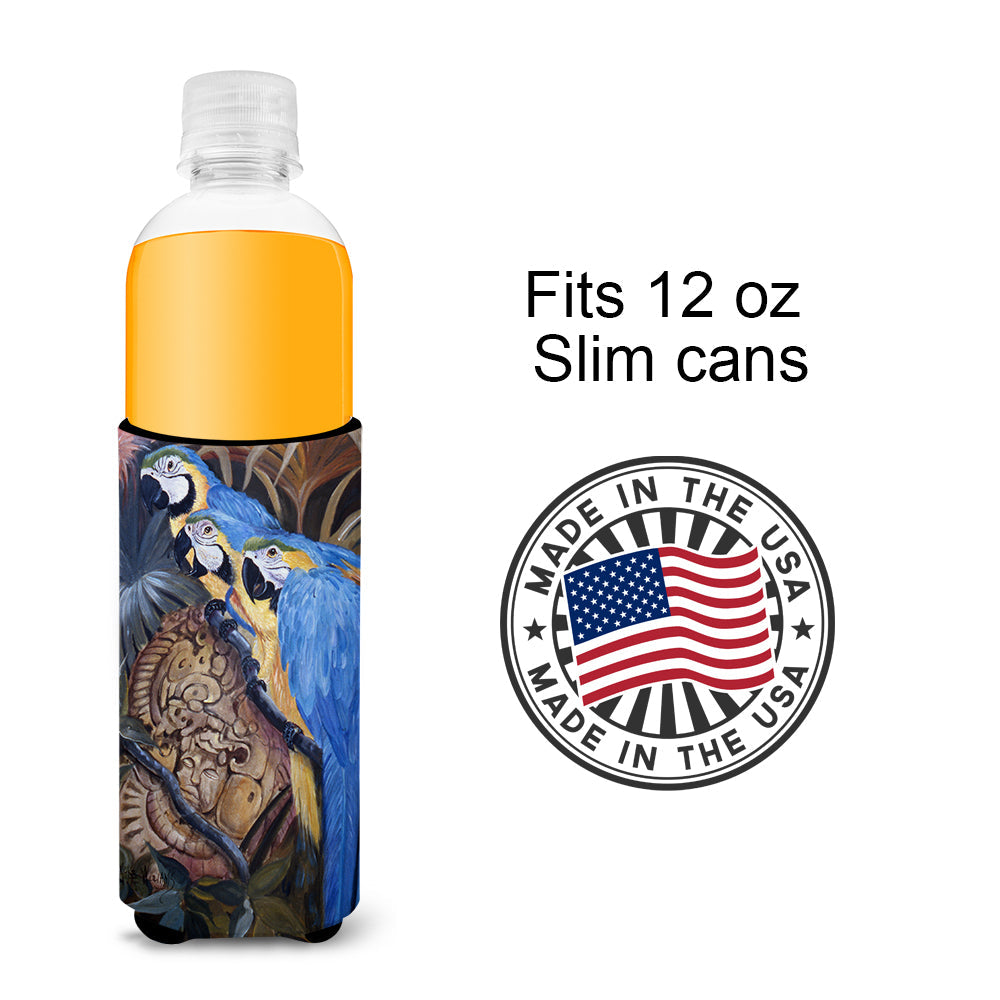 Parrots Slim Can Hugger , Insulated Foam Hugger for 12 oz Slim Cans, Beer Bottles & Water Bottles, Printed in USA