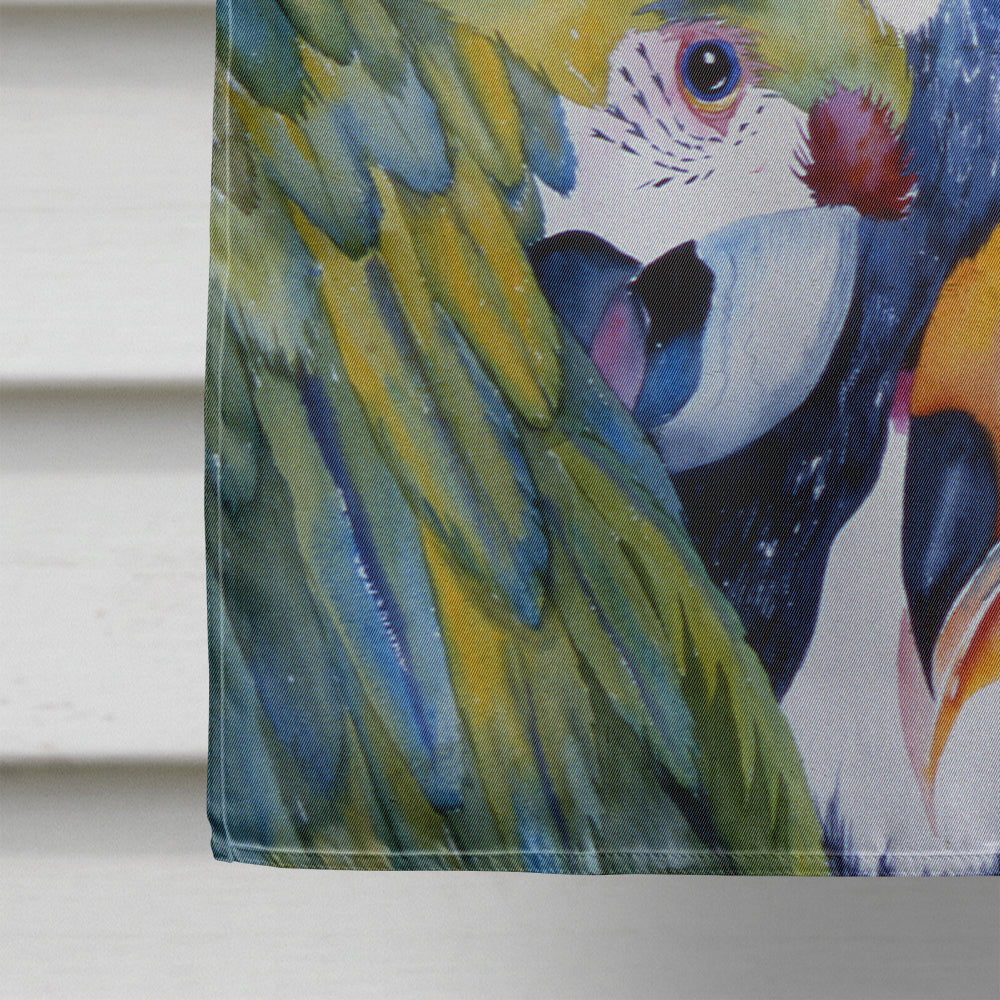 Parrots House Flag 28x40 Porch Sleeve Pole Decorative Outside Yard Banner Artwork Wall Hanging, Polyester