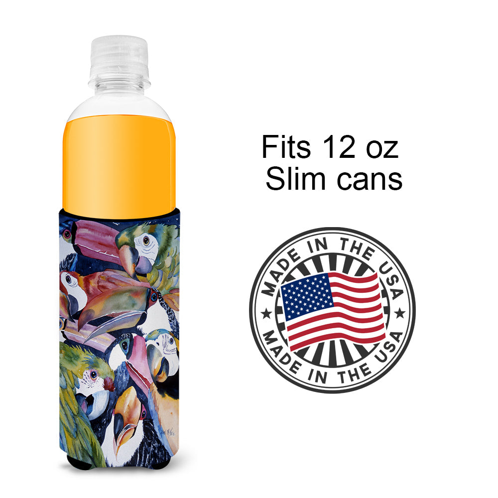 Parrots Slim Can Hugger , Insulated Foam Hugger for 12 oz Slim Cans, Beer Bottles & Water Bottles, Printed in USA