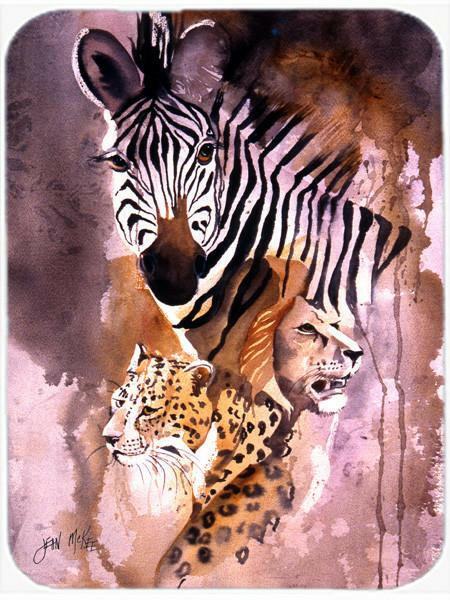 Cheetah, Lion, and Zebra Cutting Board Tempered Glass Kitchen Cutting Surface, Heat Resistant Chopping, Non-Slip Feet, Food Prep & Serving