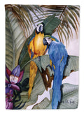 Parrots House Flag 28x40 Porch Sleeve Pole Decorative Outside Yard Banner Artwork Wall Hanging, Polyester