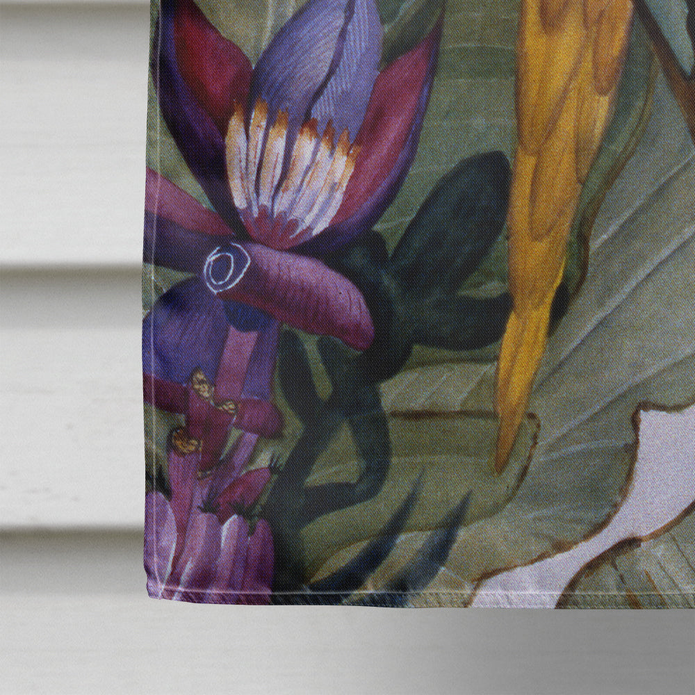 Parrots House Flag 28x40 Porch Sleeve Pole Decorative Outside Yard Banner Artwork Wall Hanging, Polyester