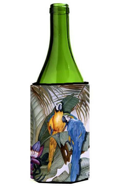 Parrots Wine Bottle Hugger Gift Sleeve for Standard 750 ml Bottles, Insulated Reusable Also Fits Mini Shot & Pint Bottles