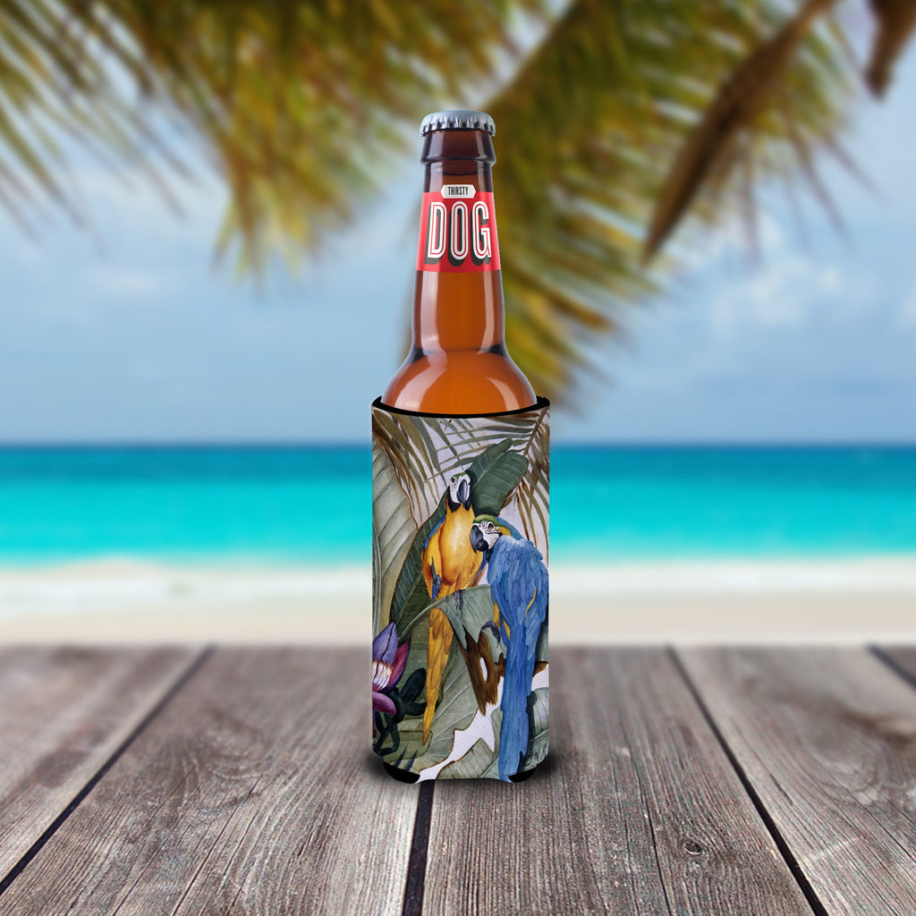 Parrots Slim Can Hugger , Insulated Foam Hugger for 12 oz Slim Cans, Beer Bottles & Water Bottles, Printed in USA