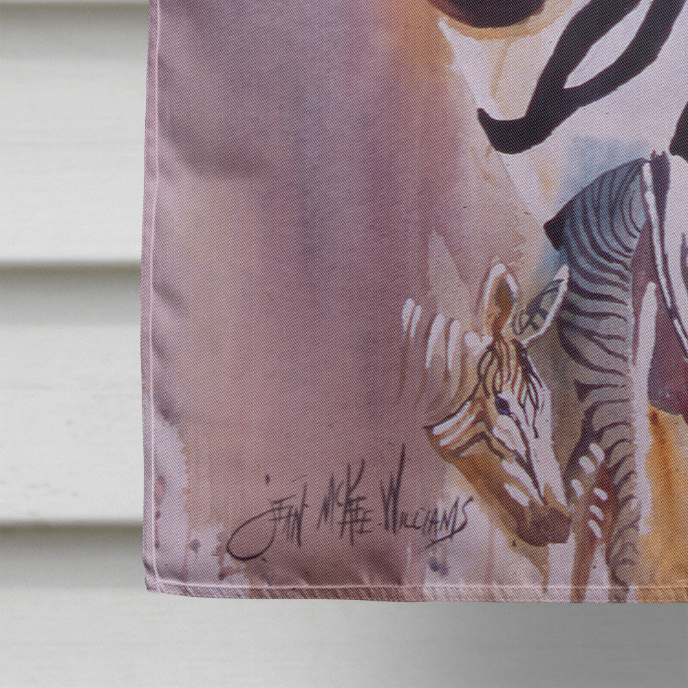 Zebras House Flag 28x40 Porch Sleeve Pole Decorative Outside Yard Banner Artwork Wall Hanging, Polyester