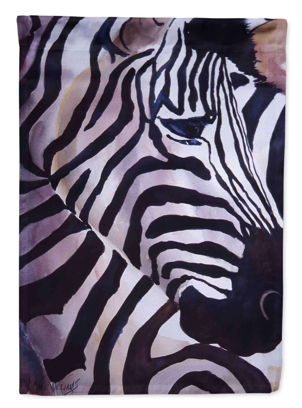 Zebra Head House Flag 28x40 Porch Sleeve Pole Decorative Outside Yard Banner Artwork Wall Hanging, Polyester