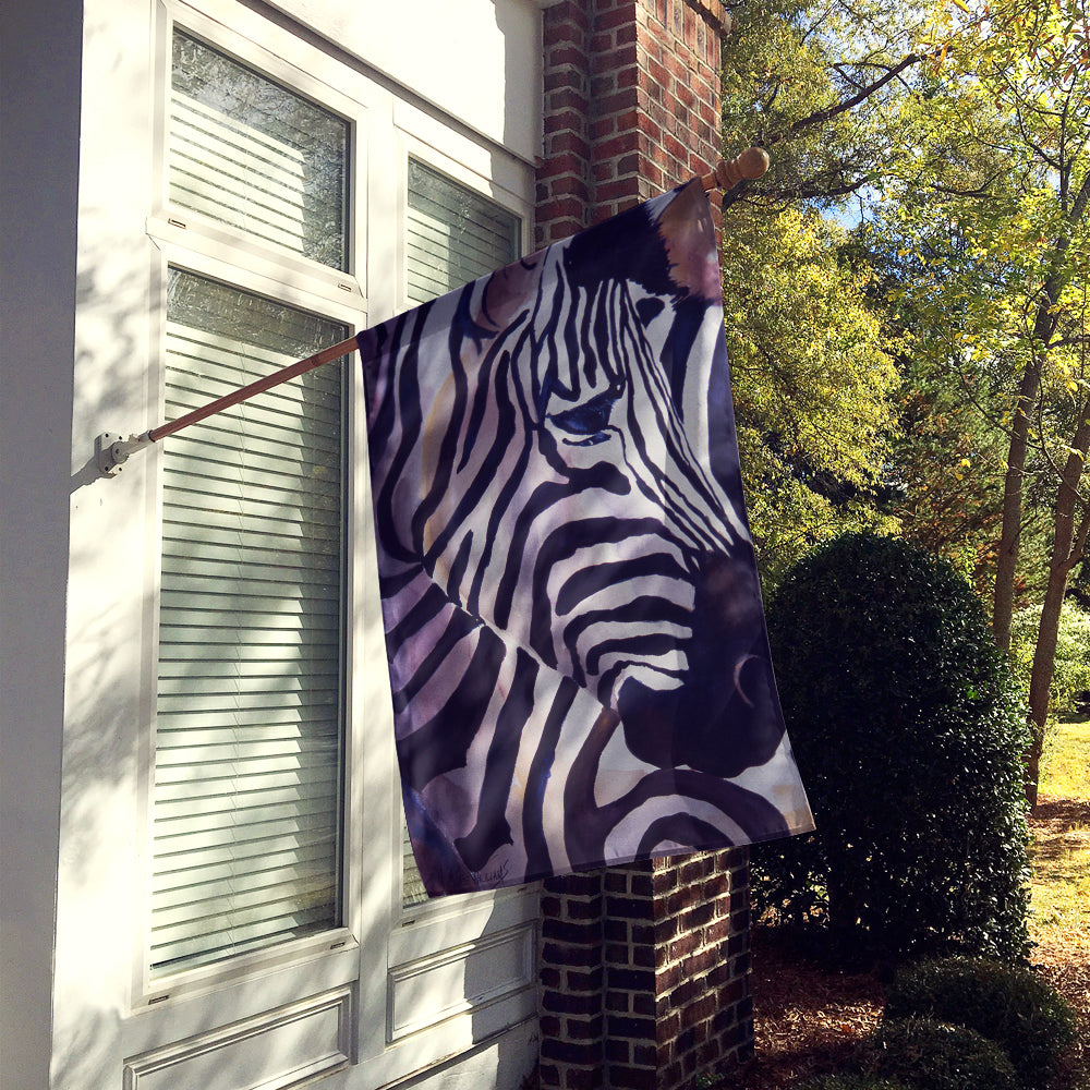 Zebra Head House Flag 28x40 Porch Sleeve Pole Decorative Outside Yard Banner Artwork Wall Hanging, Polyester