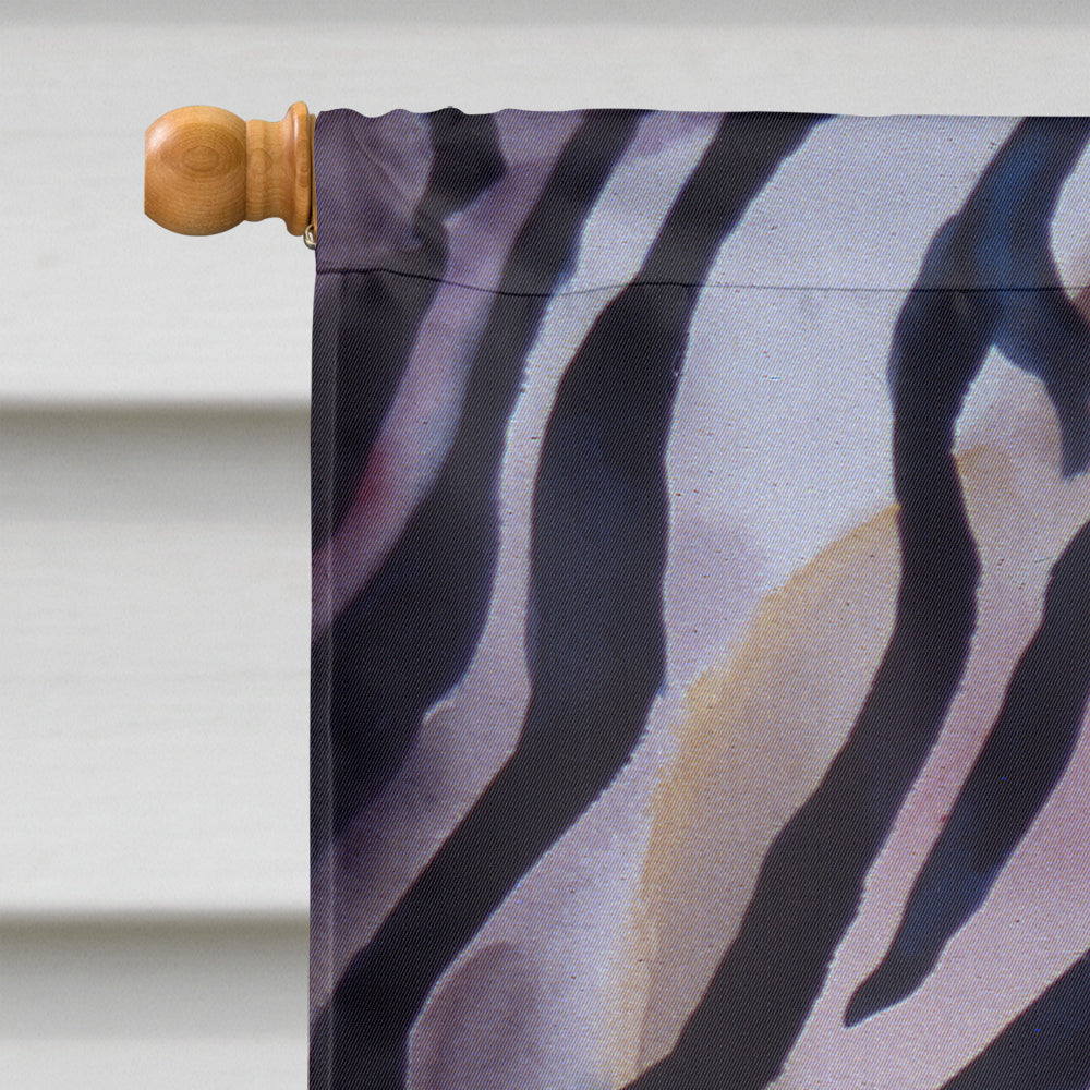 Zebra Head House Flag 28x40 Porch Sleeve Pole Decorative Outside Yard Banner Artwork Wall Hanging, Polyester