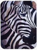 Zebra Head Cutting Board Tempered Glass Kitchen Cutting Surface, Heat Resistant Chopping, Non-Slip Feet, Food Prep & Serving