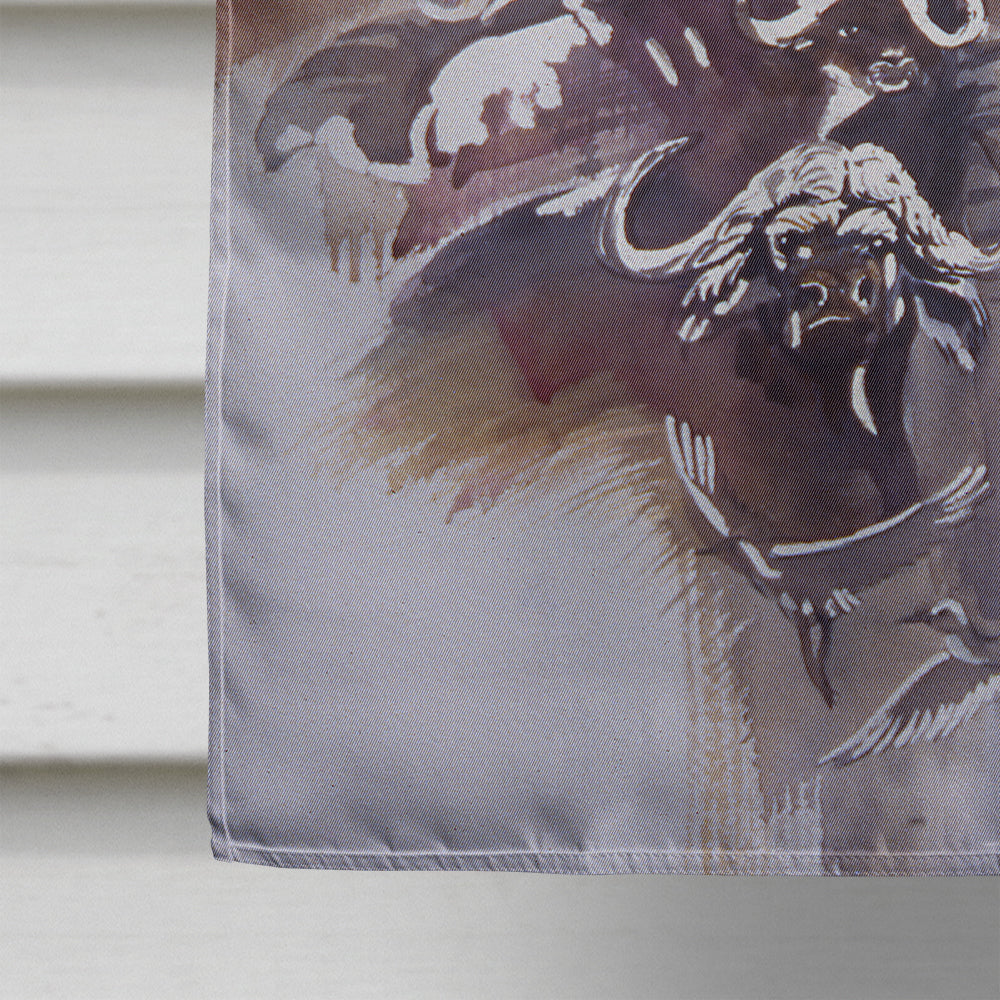 Elephant, Lions and more House Flag 28x40 Porch Sleeve Pole Decorative Outside Yard Banner Artwork Wall Hanging, Polyester