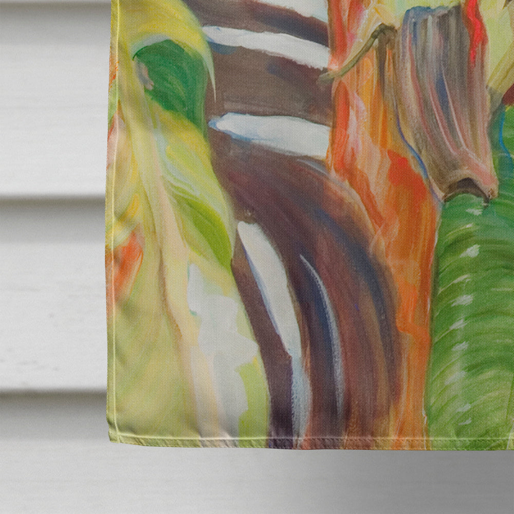 Parrots House Flag 28x40 Porch Sleeve Pole Decorative Outside Yard Banner Artwork Wall Hanging, Polyester