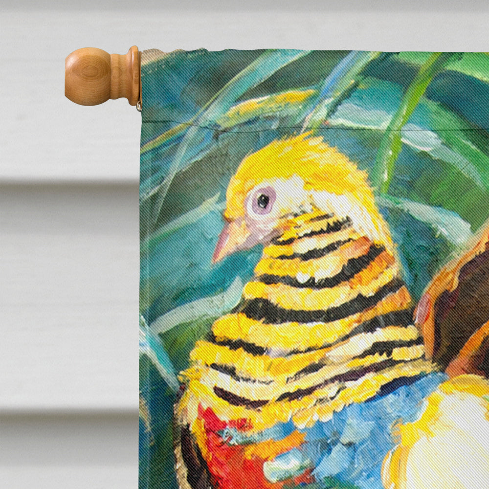 Mandarin Pheasant House Flag 28x40 Porch Sleeve Pole Decorative Outside Yard Banner Artwork Wall Hanging, Polyester