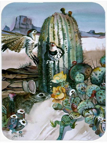 Cactus Flowers Cutting Board Tempered Glass Kitchen Cutting Surface, Heat Resistant Chopping, Non-Slip Feet, Food Prep & Serving