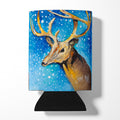 Reindeer Can or Bottle Hugger Cooler Sleeve for Standard 12 oz Cans, Insulated Foam Beer & Soda Can Hugger Reusable